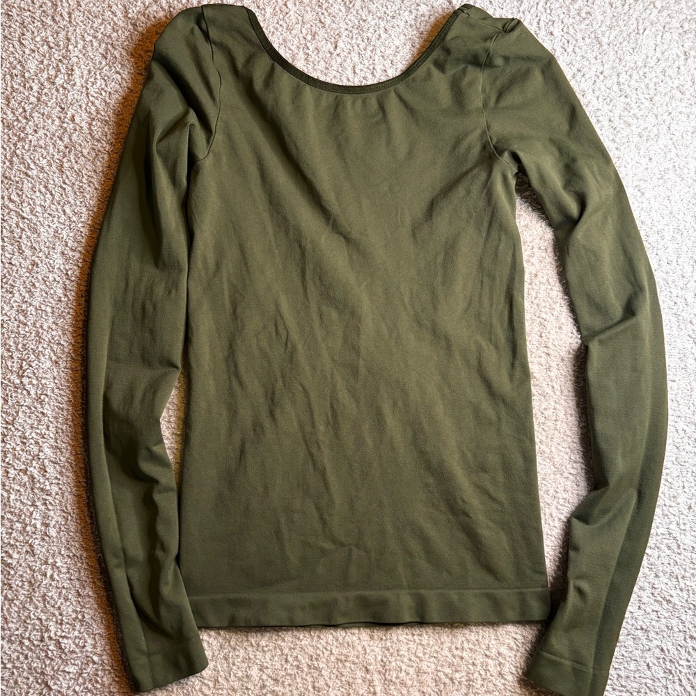 Free People intimately seamless long sleeve open back